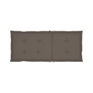 Coussins de chaise de jardin 2 pcs Taupe 120 x 50 x 3 cm