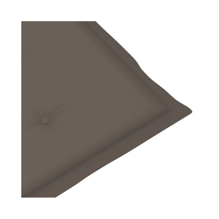 Coussins de chaise de jardin 2 pcs Taupe 120 x 50 x 3 cm