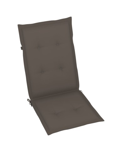 Coussins de chaise de jardin 4 pcs Taupe 120 x 50 x 3 cm