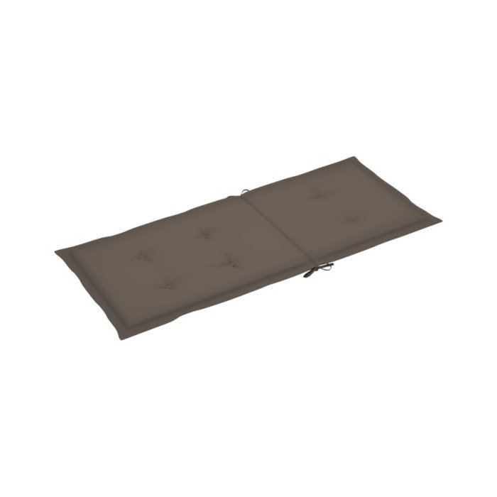 Coussins de chaise de jardin 4 pcs Taupe 120 x 50 x 3 cm
