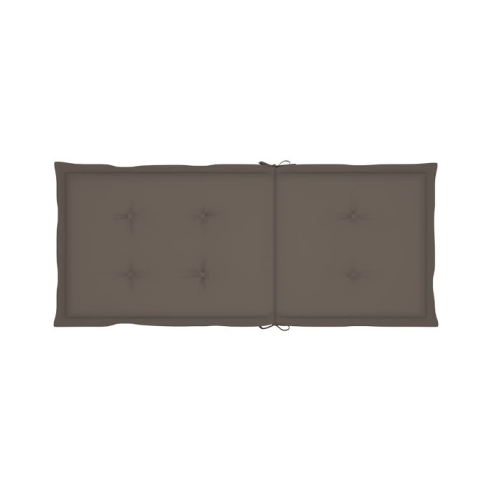 Coussins de chaise de jardin 4 pcs Taupe 120 x 50 x 3 cm