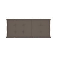 Coussins de chaise de jardin 4 pcs Taupe 120 x 50 x 3 cm