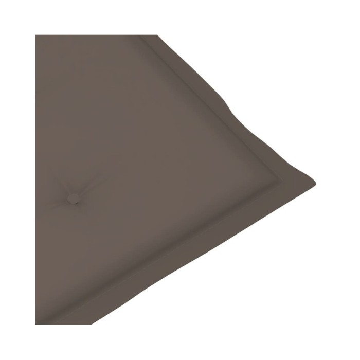 Coussins de chaise de jardin 4 pcs Taupe 120 x 50 x 3 cm