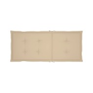 Coussins de chaise de jardin 2 pcs Beige 120 x 50 x 3 cm