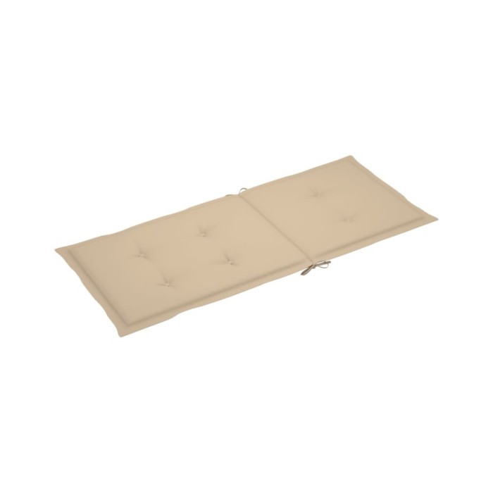 Coussins de chaise de jardin 4 pcs Beige 120 x 50 x 3 cm