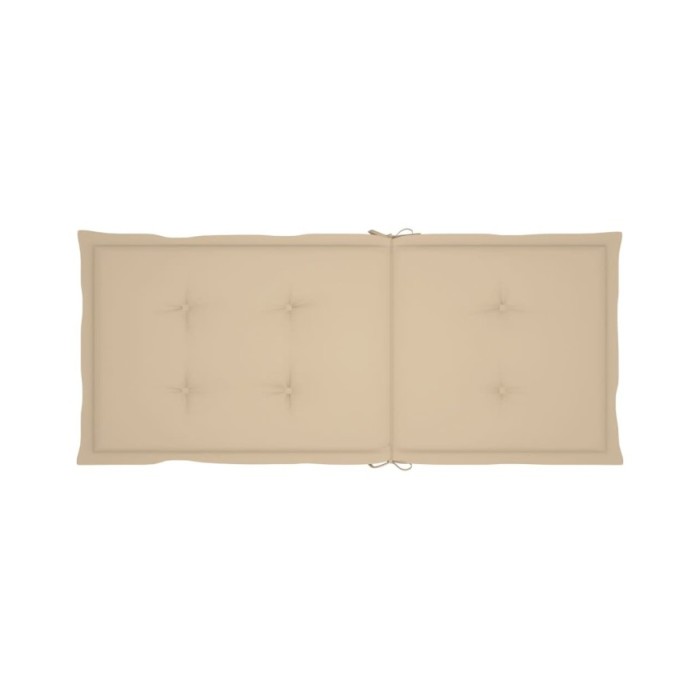 Coussins de chaise de jardin 4 pcs Beige 120 x 50 x 3 cm