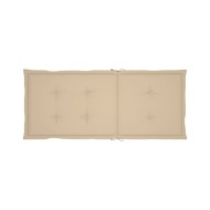 Coussins de chaise de jardin 4 pcs Beige 120 x 50 x 3 cm