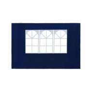 Paroi de tente de réception 2 pcs avec fenêtre PE Bleu