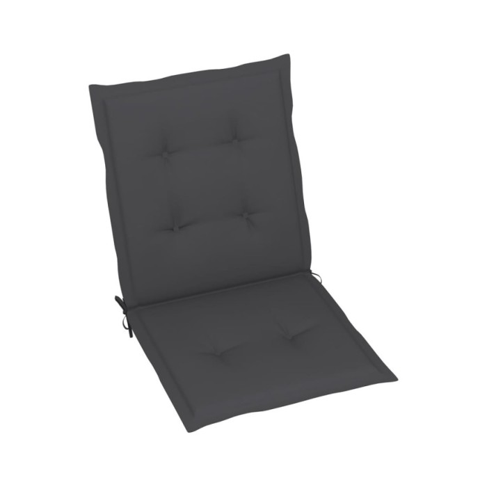 Coussins de chaise de jardin 2 pcs Anthracite 100x50x3 cm