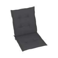 Coussins de chaise de jardin 2 pcs Anthracite 100x50x3 cm
