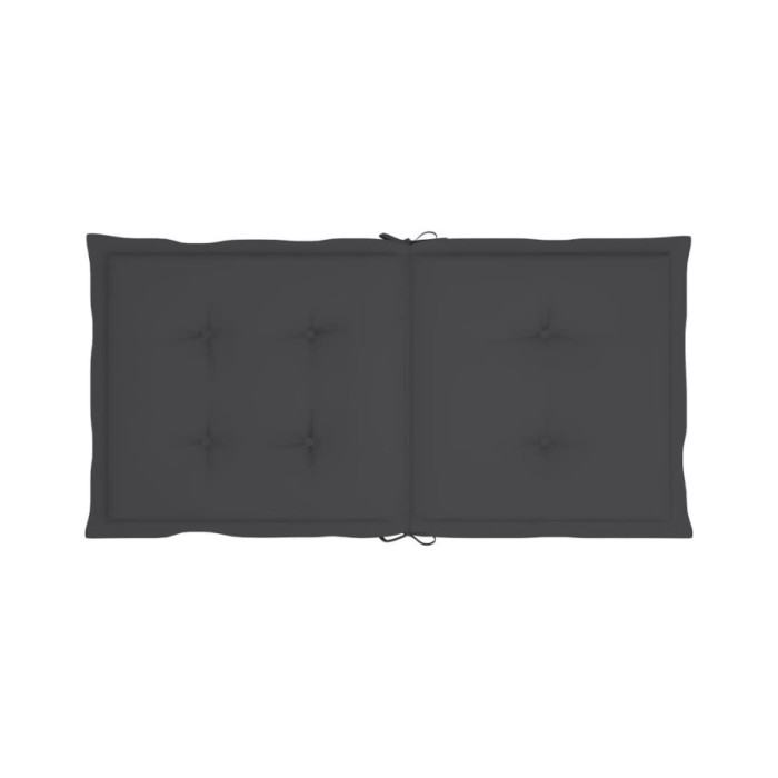 Coussins de chaise de jardin 2 pcs Anthracite 100x50x3 cm
