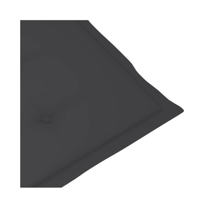 Coussins de chaise de jardin 2 pcs Anthracite 100x50x3 cm