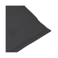 Coussins de chaise de jardin 2 pcs Anthracite 100x50x3 cm