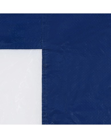 Paroi de tente de réception 2 pcs avec fenêtre PE Bleu