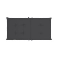 Coussins de chaise de jardin 4 pcs Anthracite 100x50x3 cm