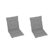 Coussins de chaise de jardin 2 pcs Gris 100 x 50 x 3 cm