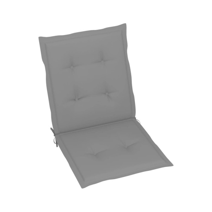 Coussins de chaise de jardin 2 pcs Gris 100 x 50 x 3 cm