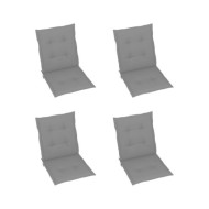 Coussins de chaise de jardin 4 pcs Gris 100 x 50 x 3 cm