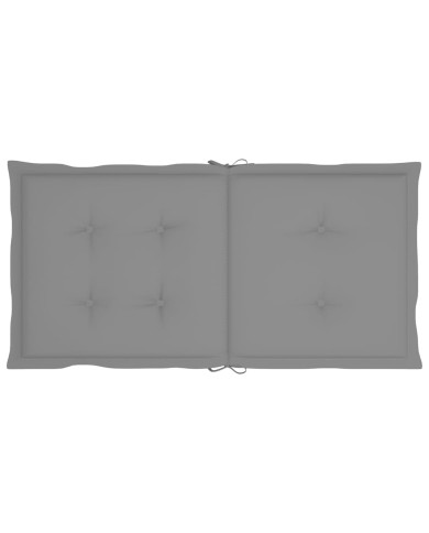 Coussins de chaise de jardin 4 pcs Gris 100 x 50 x 3 cm