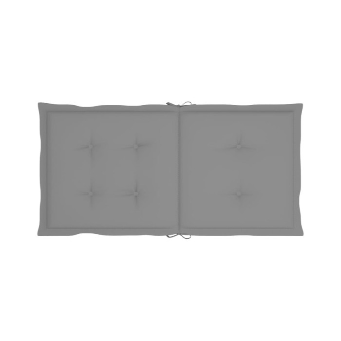 Coussins de chaise de jardin 4 pcs Gris 100 x 50 x 3 cm