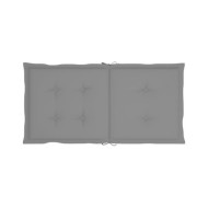 Coussins de chaise de jardin 4 pcs Gris 100 x 50 x 3 cm