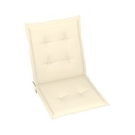 Coussins de chaise de jardin 4 pcs Crème 100 x 50 x 3 cm