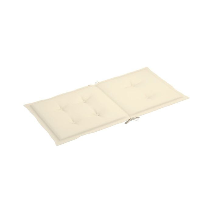 Coussins de chaise de jardin 4 pcs Crème 100 x 50 x 3 cm