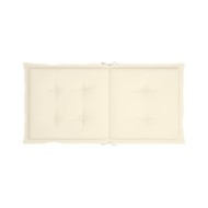 Coussins de chaise de jardin 4 pcs Crème 100 x 50 x 3 cm