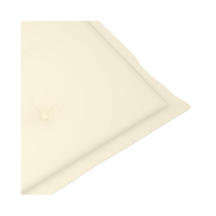 Coussins de chaise de jardin 4 pcs Crème 100 x 50 x 3 cm