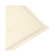 Coussins de chaise de jardin 4 pcs Crème 100 x 50 x 3 cm