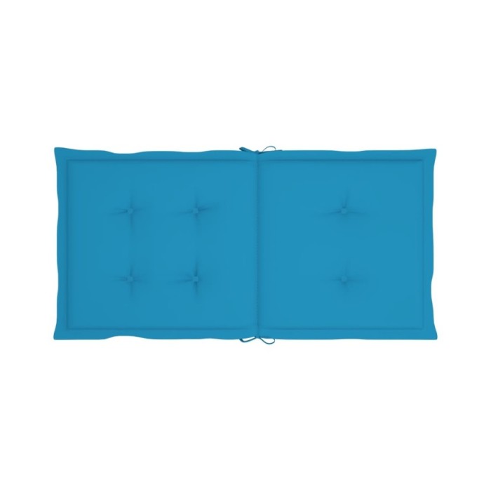 Coussins de chaise de jardin 4 pcs Bleu 100 x 50 x 3 cm