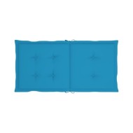 Coussins de chaise de jardin 4 pcs Bleu 100 x 50 x 3 cm
