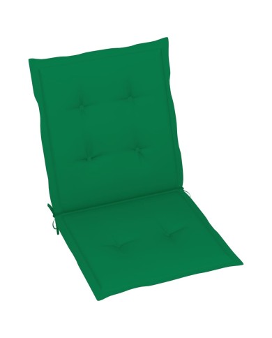 Coussins de chaise de jardin 2 pcs Vert 100 x 50 x 3 cm