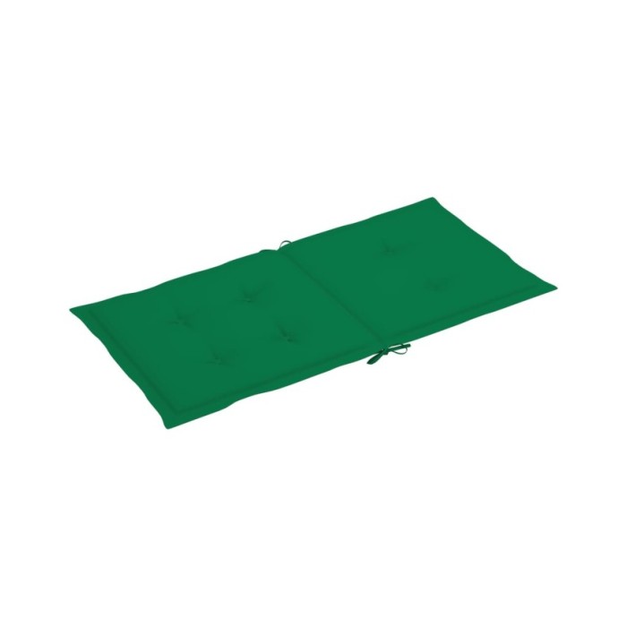 Coussins de chaise de jardin 2 pcs Vert 100 x 50 x 3 cm