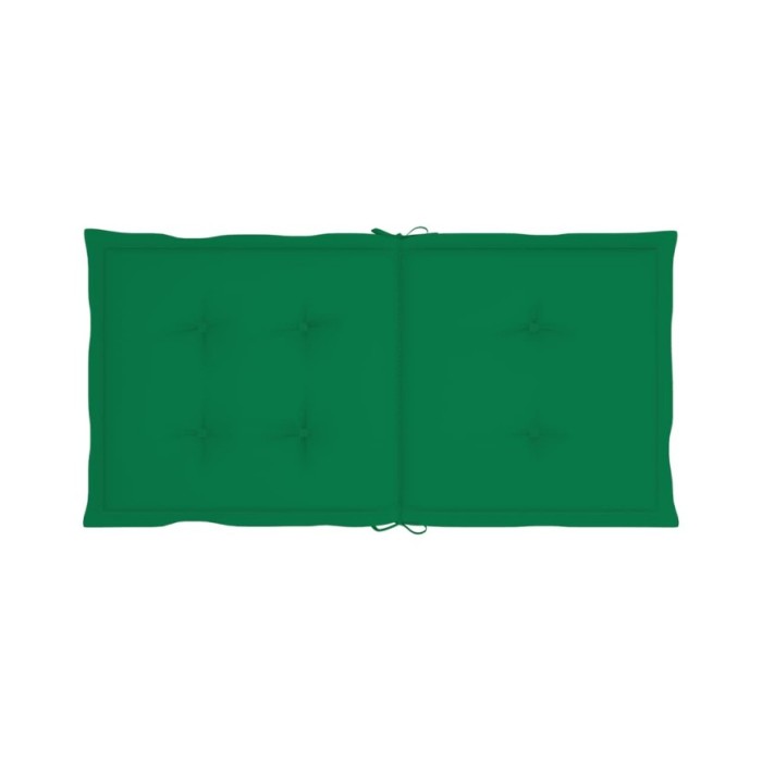 Coussins de chaise de jardin 2 pcs Vert 100 x 50 x 3 cm