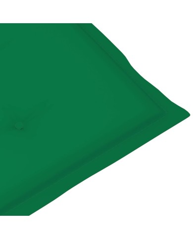 Coussins de chaise de jardin 2 pcs Vert 100 x 50 x 3 cm