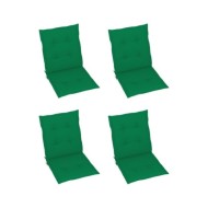 Coussins de chaise de jardin 4 pcs Vert 100 x 50 x 3 cm