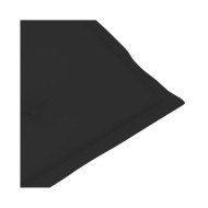 Coussins de chaise de jardin 4 pcs Noir 100 x 50 x 3 cm