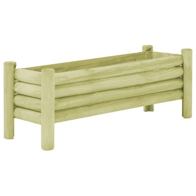 Lit surélevé de jardin Bois de pin imprégné 120x40x42 cm