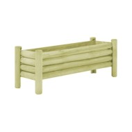 Lit surélevé de jardin Bois de pin imprégné 120x40x42 cm