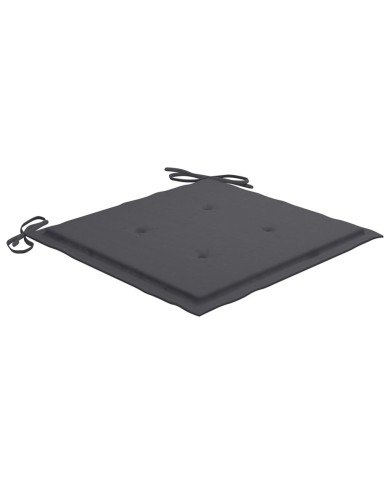 Coussins de chaise de jardin 4 pcs Anthracite 40x40x3 cm
