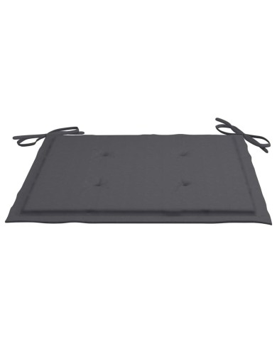 Coussins de chaise de jardin 4 pcs Anthracite 40x40x3 cm