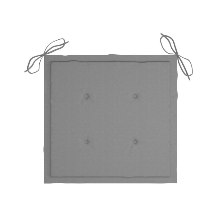 Coussins de chaise de jardin 4 pcs Gris 40x40x3 cm