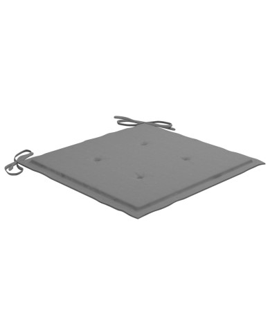 Coussins de chaise de jardin 4 pcs Gris 40x40x3 cm