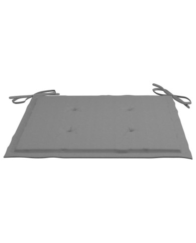 Coussins de chaise de jardin 4 pcs Gris 40x40x3 cm