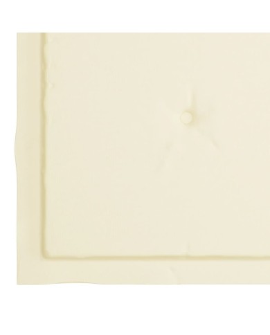 Coussins de chaise de jardin 4 pcs Crème 40x40x3 cm