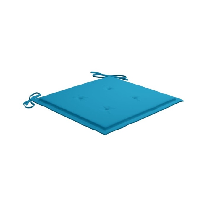 Coussins de chaise de jardin 4 pcs Bleu 40x40x3 cm