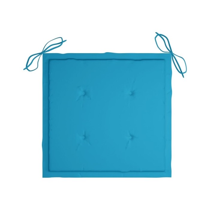 Coussins de chaise de jardin 4 pcs Bleu 40x40x3 cm