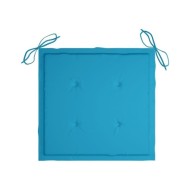 Coussins de chaise de jardin 4 pcs Bleu 40x40x3 cm
