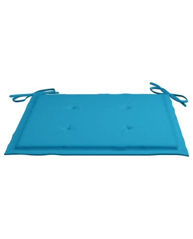 Coussins de chaise de jardin 4 pcs Bleu 40x40x3 cm